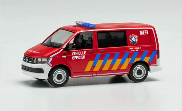 Herpa 096287 - VW T6 Halbbus Feuerwehr Lüttich - 1:87
