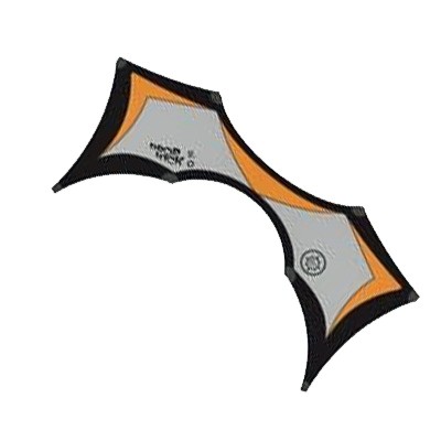 Dropkick 2.0, schwarz/grau/orange - Vierleiner von Elliot (209x81 cm) - R2F
