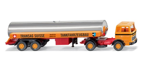 Wiking 0805 99 - Flüssiggassattelzug (MB 1620) &quot;TRANSAG SUISSE&quot; - H0