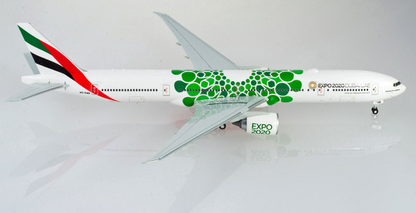 Herpa Wings 570664 - Emirates Boeing 777-300ER Expo 2020 Dubai &quot;Sustainability&quot; - A6-ENB - 1:200