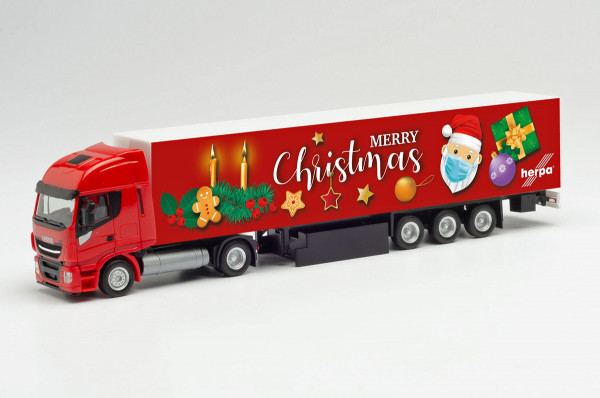 Herpa 313216 - Iveco Stralis NP Koffer-Sattelzug &quot;2. Advent 2020&quot; - 1:87