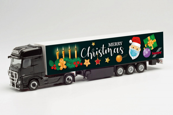 Herpa 313230 - Mercedes-Benz Actros Gigaspace Koffer-Sattelzug &quot;4. Advent 2020&quot; - 1:87