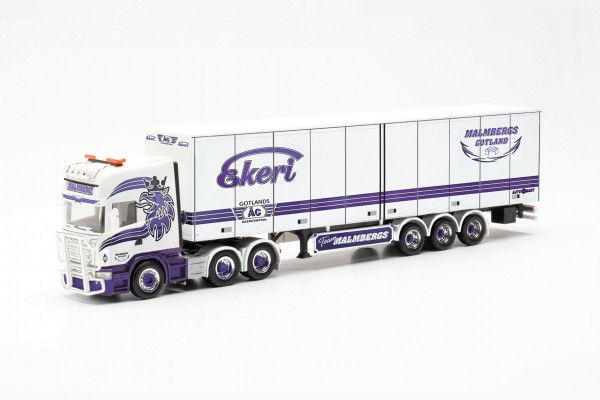 Herpa 315968 - Scania &#039;09 TL 6x4 Kühlkoffer-Sattelzug &quot;Malmbergs&quot; - 1:87