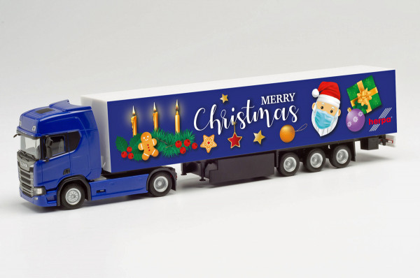 Herpa 313223 - Scania CR 20 HD Koffer-Sattelzug &quot;3. Advent 2020&quot; - 1:87