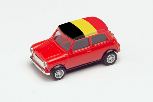 Herpa 420594 - Mini Cooper Europameisterschaft 2021, Belgien - 1:87