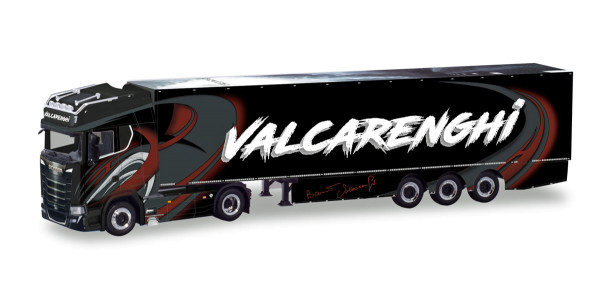 Herpa 310758 - Scania CS 20 HD Kühlkoffer-Sattelzug "Bruno Valcarenghi II" - 1:87