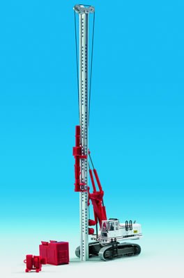 Kibri 11253 - LIEBHERR 974 mit Ramm- und Ziehgerät - H0