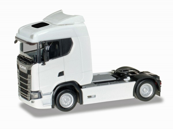 Herpa 310192 - Scania CS 20 Niederdach Zugmaschine, weiß - 1:87