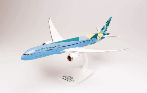 Herpa Wings 613330 - Etihad Airways Boeing 787-10 “Greenliner” - A6-BMH - 1:200 - Snap-Fit
