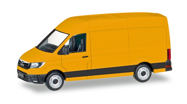 Herpa 092838-002 - MAN TGE Kastenwagen Hochdach, ginstergelb - 1:87
