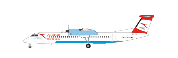 Herpa Wings 571968 - Austrian Airlines Bombardier Q400 “Pfiat Di, Dash!” – OE-LGI “Eisenstadt” - 1:2