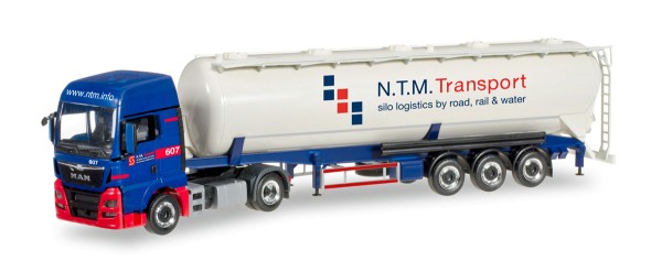 Herpa 305471 - MAN TGX XXL Silo-Sattelzug "NTM" (NL) - 1:87