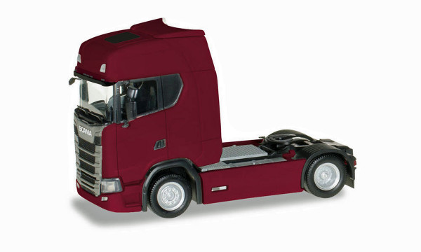 Herpa 306768-003 - Scania CS 20 HD Zugmaschine mit Sonnenblende, rubinrot - 1:87