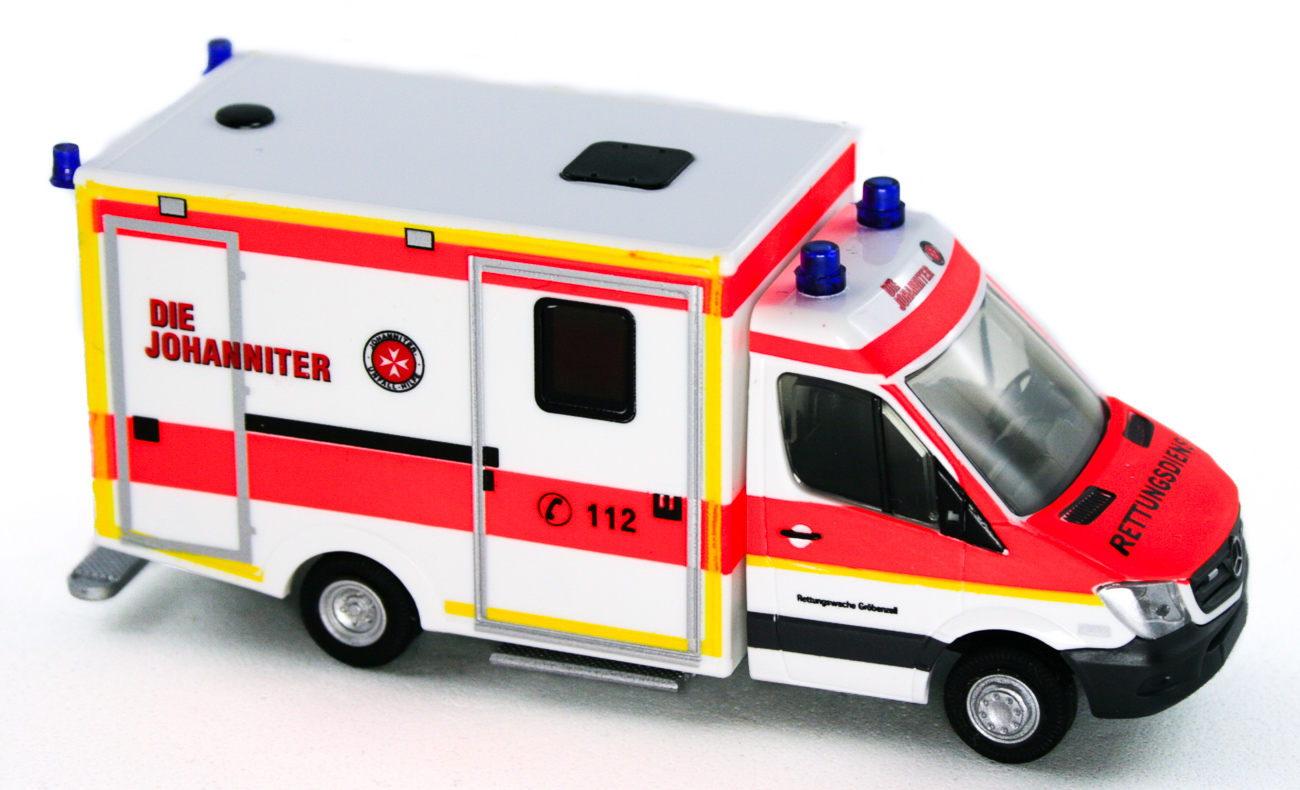 1:87 Rietze 61734 was RTW Facelift Johanniter Gröbenzell