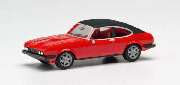 Herpa 420570 - Ford Capri II mit Vinyldach, rot - 1:87