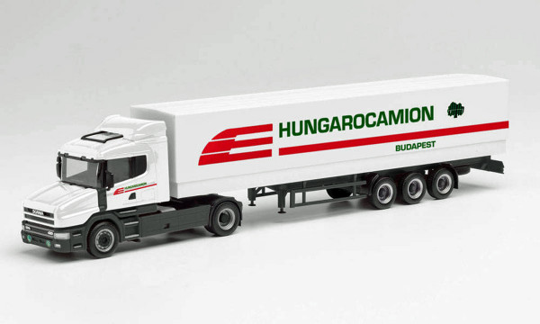 Herpa 312080 - Scania Hauber Planen-Sattelzug &quot;Hungarocamion&quot; - 1:87