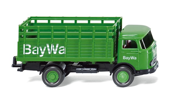 Wiking 044603 - Gitteraufbau-Lkw (MB LP 321) "BayWa" - 1:87 - MEUHEIT 2014