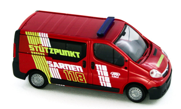 Rietze 51287- Opel Vivaro Stützpunktfeuerwehr Sarnen (CH) - 1:87