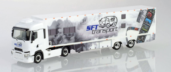 Herpa 311243 - Renault T Koffer-Sattelzug &quot;SFT Transporte / Partyauflieger&quot; - 1:87