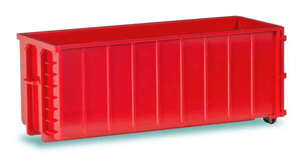Herpa 053884 - 2 Abrollmulden gerippt, rot - 1:87