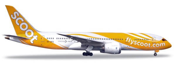 Herpa Wings 531627 - Scoot Boeing 787-8 Dreamliner - 9V-OFG "Kama Scootra" - 1:500