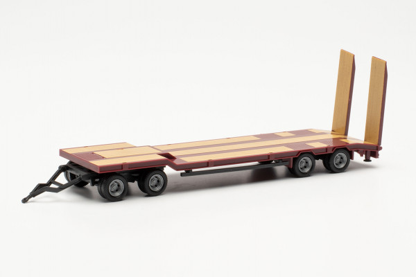 Herpa 076142-008 - Goldhofer TU 4 Tiefladeanhänger, weinrot - 1:87