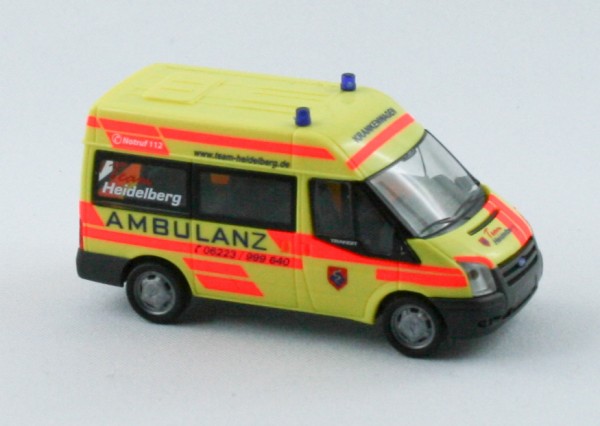 Rietze 52526 - Ford Transit 06 Ambulanz Heidelberg - 1:87