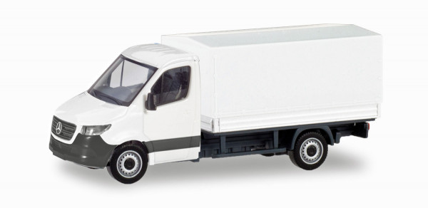 Herpa 013703 - Herpa MiniKit: Mercedes-Benz Sprinter Pritsche mit Plane - 1:87