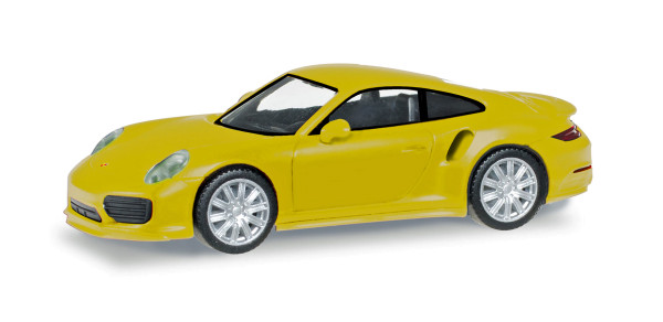Herpa 028615-003 - Porsche 911 Turbo, racinggelb - 1:87