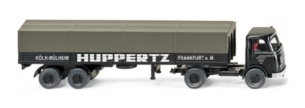 Wiking 051401 - Pritschensattelzug MB Pullman &quot;HUPPERTZ&quot; - 1:87