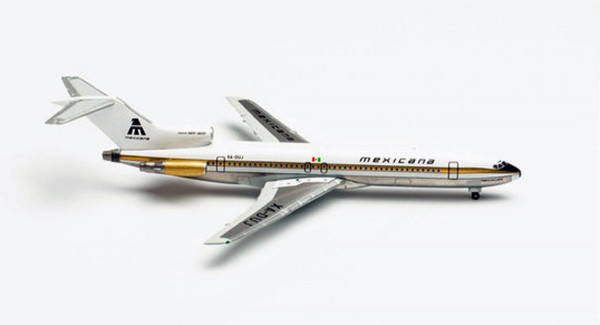 Herpa Wings 535052 - Mexicana de Aviación Boeing 727-200 - Centenerary Series - &quot;Golden Aztec&quot; - XA-