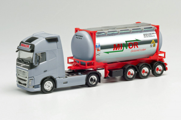Herpa 312844 - Volvo FH Gl. XL Swapcontainer-Sattelzug "Minor" - 1:87