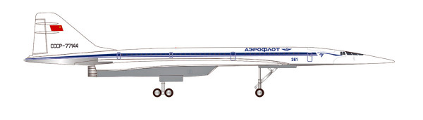 Herpa Wings 562720 - Tupolev Design Bureau Tupolev TU-144S, Le Bourget 1975 - CCCP-77144 - 1:400
