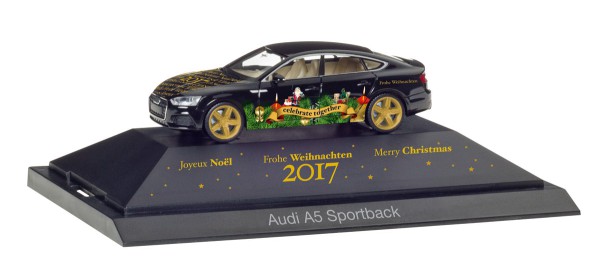 Herpa 102117 - Audi A5 Sportback &quot;Herpa Weihnachts-PKW 2017&quot; - 1:87