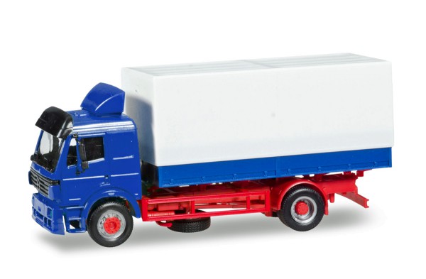 Herpa 309592 - Mercedes-Benz SK Planen-Hängerzug 2a, unbedruckt, ohne Hänger - 1:87
