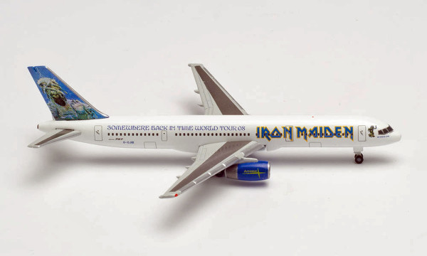 Herpa Wings 535250 - ron Maiden (Astraeus) Boeing 757-200 “Ed Force One” - Somewhere Back in Time Wo