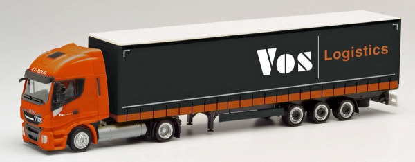 Herpa 312110 - Iveco Stralis NP Lowliner-Sattelzug "VOS Logistics" (NL) - 1:87