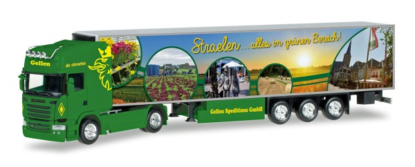 Herpa 306324 - Scania R TL Kühlkoffer-Sattelzug "Gellen" - 1:87