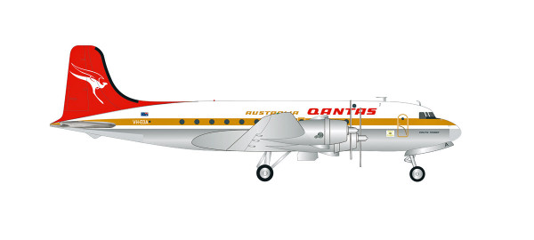 Herpa Wings 570855 - Qantas Douglas DC-4 - Centenary Series &quot;Pacific Trader&quot; - VH-EDA - 1:200