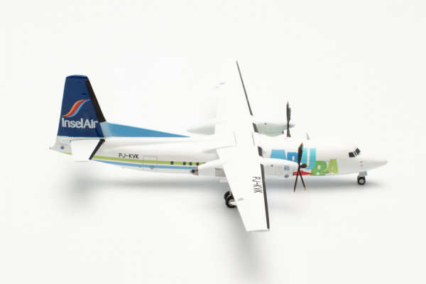 Herpa Wings 571982 - Insel Air Fokker 50 – PJ-KVK - 1:200