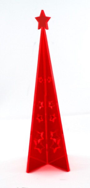 Lichtzauber 3D-Design-Tannenbaum Magic 30 cm, rot, stehend (Elliot 1020403)