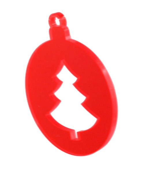 Lichtzauber Kugel Tannenbaum, 8 cm, rot (Elliot 1021713)