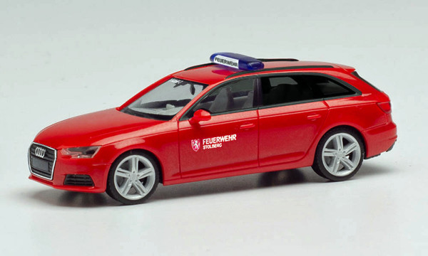 Herpa 096386 - Audi A4 Avant Kommandofahrzeug „Feuerwehr Stolberg“ - 1:87