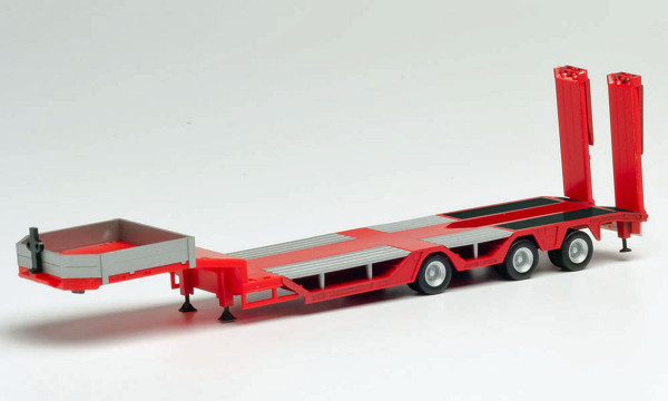 Herpa 076968 - Goldhofer Allrounder Auflieger 3-achs, rot - 1:87