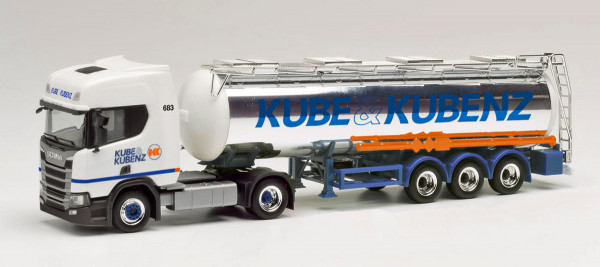 Herpa 311830 - Scania CR 20 HD Chromtank-Sattelzug &quot;Kube &amp; Kubenz&quot; - 1:87