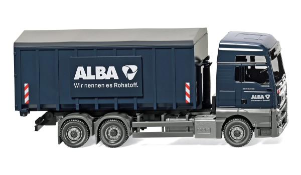 Wiking 067204 - Abrollcontainer (Meiller/MAN TGX Euro 6) &quot;Alba&quot; - 1:87