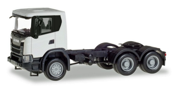 Herpa 309745 - Scania CG 17 6x6 Zugmaschine, weiß - 1:87