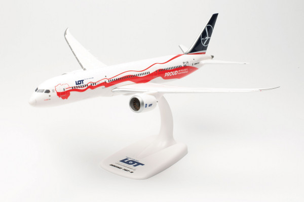 Herpa Wings 613781 - LOT Polish Airlines Boeing 787-9 “Proud of Poland‘s Independence” - SP-LSC - 1: