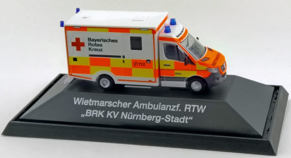 Rietze 76194 - WAS RTW&#039;18 BRK KV Nürnberg-Stadt - 1:87 - Einsatzserie