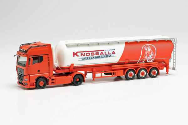 Herpa 314268 - MAN TGX GX Individual Silo-Sattelzug „Knossalla“ - 1:87